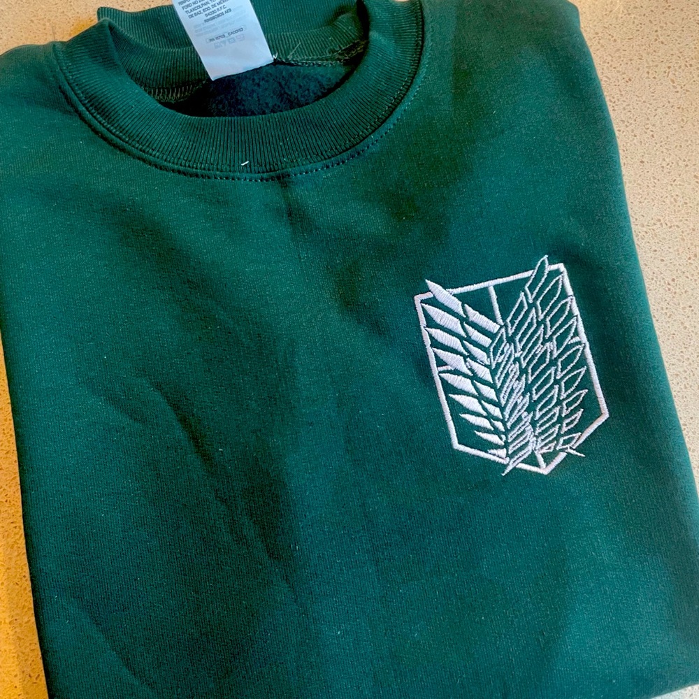 Minimalist Aot Survey Corps Crewneck - Attack On Titan